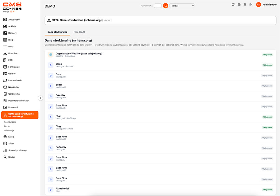 SEO / schema.org